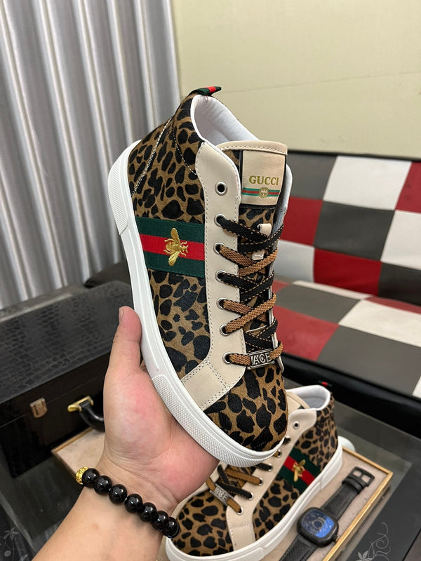 GG Men's ACE Sneaker Brown Black Fur 485742