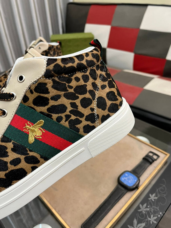 GG Men's ACE Sneaker Brown Black Fur 485742