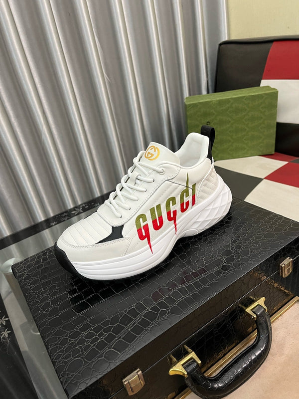 GG Men's Sneaker White Cowhide 529927