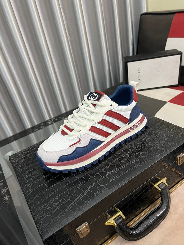 GG x Adidas Men's Sneaker Multicolor Cowhide Suede 554163