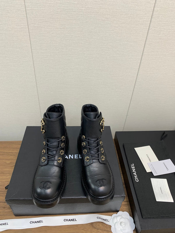 CC Ankle Boots Black Cowhide