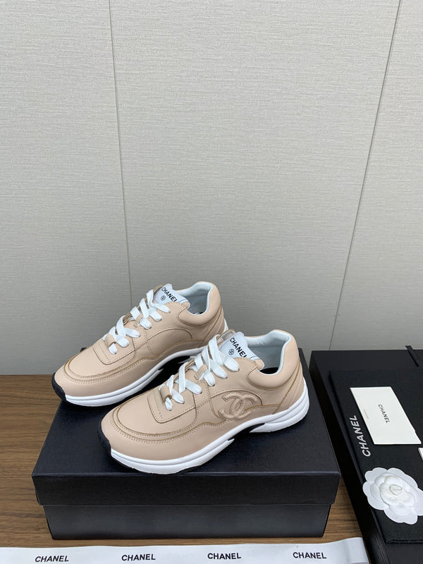 CC Sneaker 30mm Beige Pelle di Agnello
