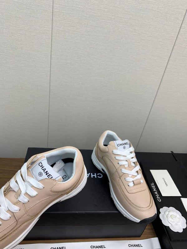 CC Sneaker 30mm Beige Pelle di Agnello