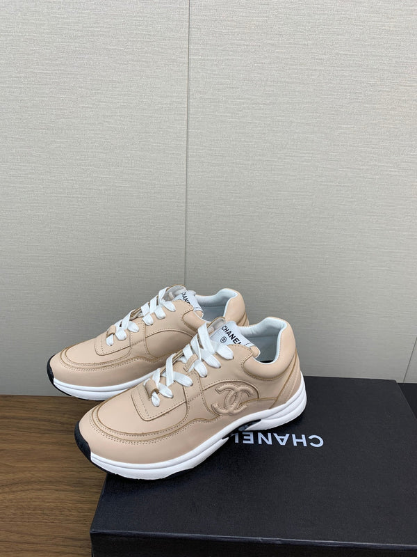 CC Sneaker 30mm Beige Pelle di Agnello