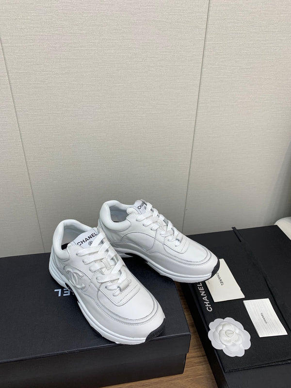 CC Sneaker 30mm Pelle di agnello bianca