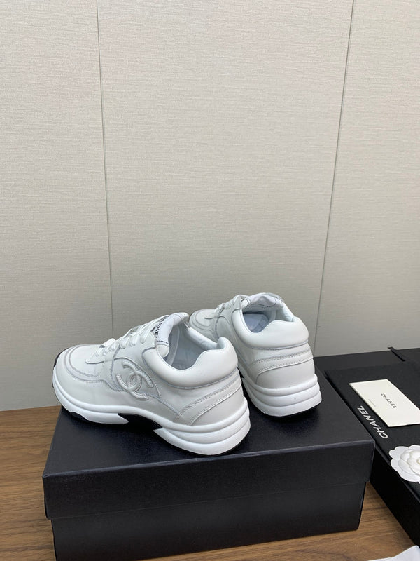 CC Sneaker 30mm Pelle di agnello bianca