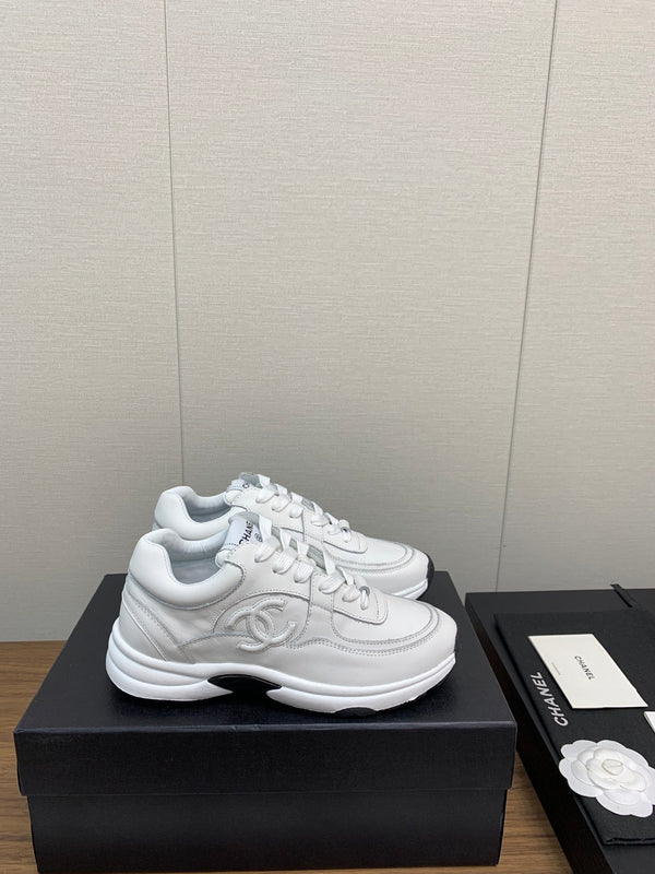 CC Sneaker 30mm Pelle di agnello bianca