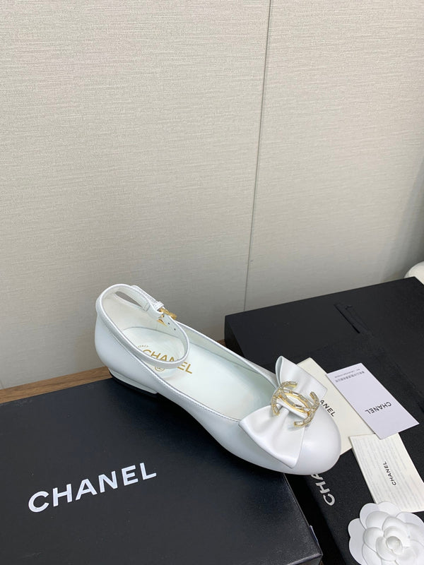 CC Mary Jane 25mm White Cowhide