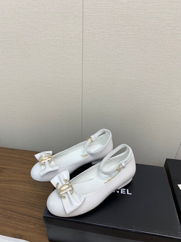 CC Mary Jane 25mm White Cowhide