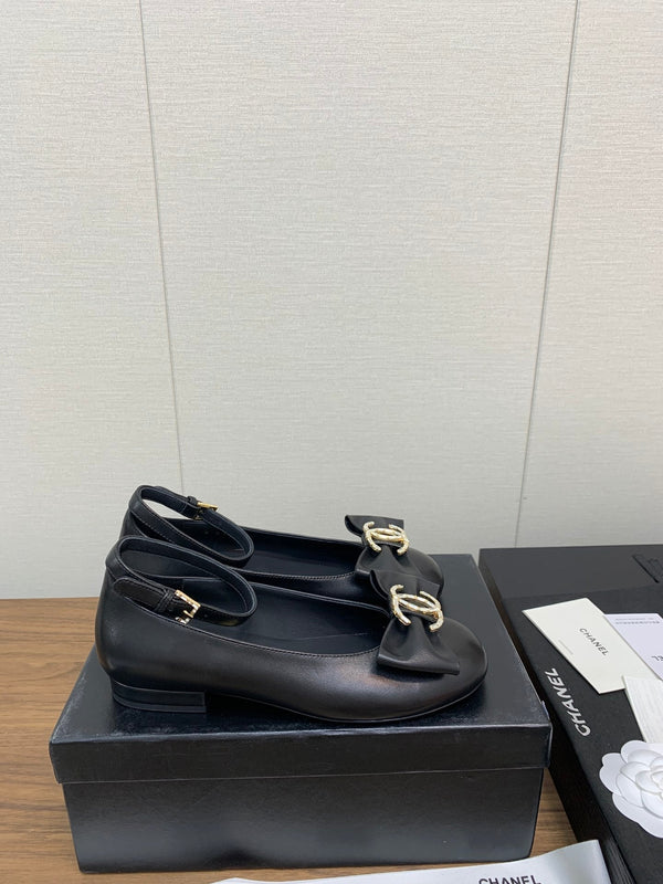 CC Mary Jane 25mm Black Cowhide