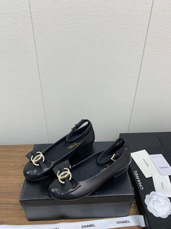 CC Mary Jane 25mm Black Cowhide