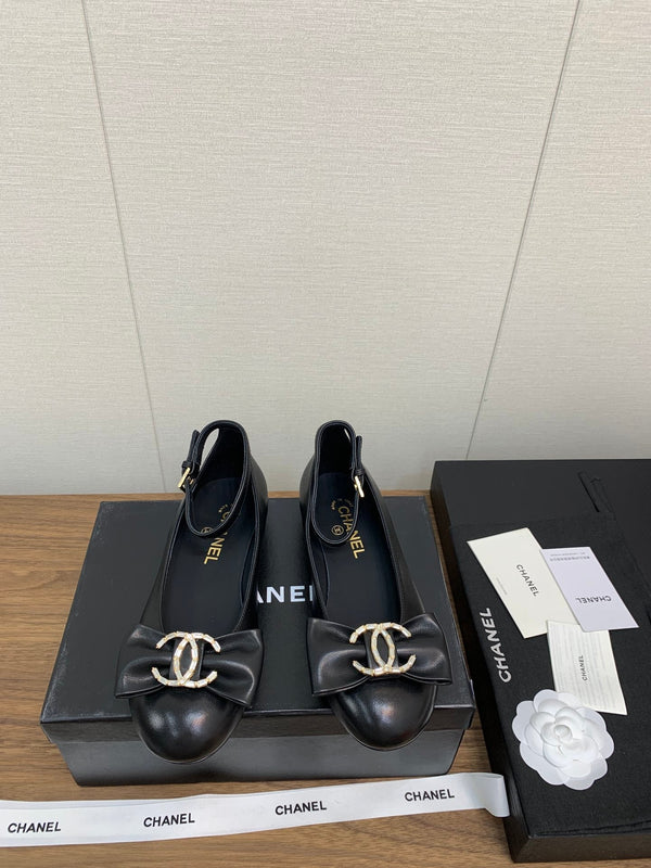 CC Mary Jane 25mm Black Cowhide