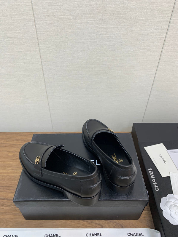 Mocassini CC 25mm in pelle di agnello nera liscia