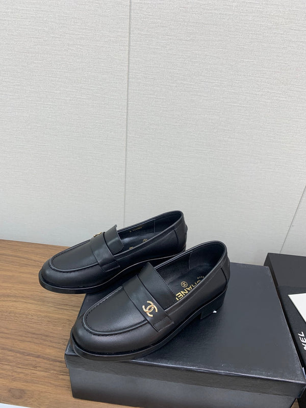 Mocassini CC 25mm in pelle di agnello nera liscia