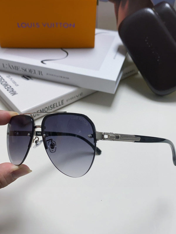 OCCHIALI DA SOLE PILOT 582590 IN METALLO ARGENTO LENTI FUMO GRIGIO