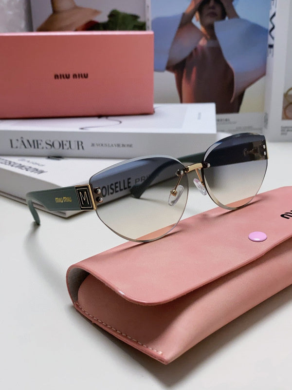 LUNETTES DE SOLEIL LOGO 513012 EN ACÉTATE BLEU