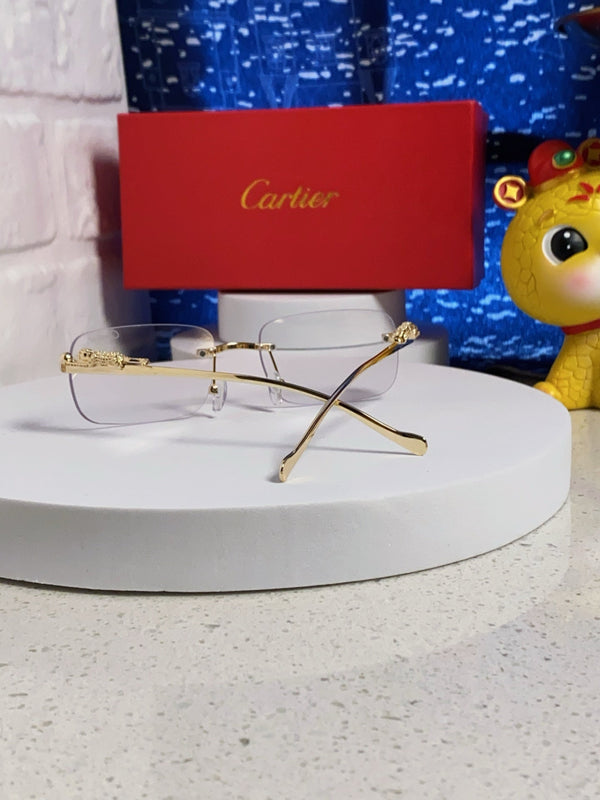 PANTHÈRE RECTANGULAR FRAME SUNGLASSES 567503 IN METAL