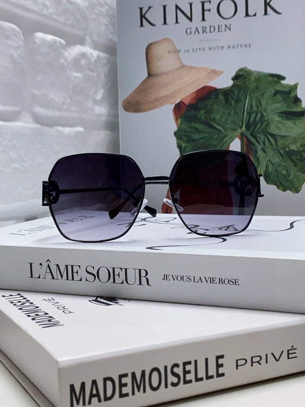 SQUARE FRAME SUNGLASSES 570217 IN METAL