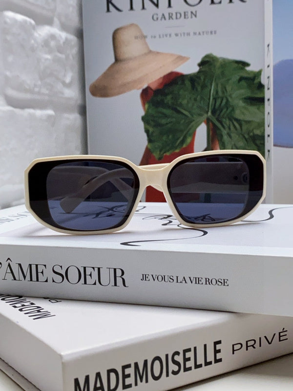 LUNETTES DE SOLEIL GLIMPSE 576819 EN ACÉTATE BLANC