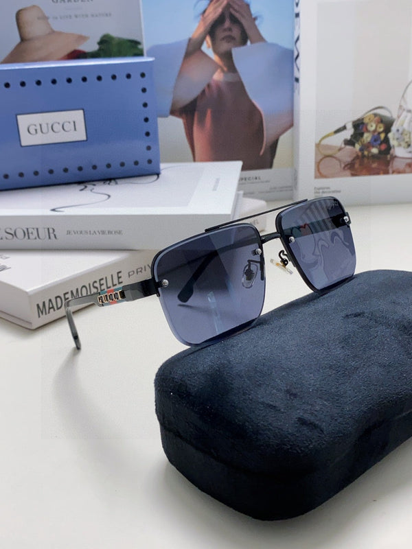 RECTANGULAR FRAME SUNGLASSES 576873 IN METAL