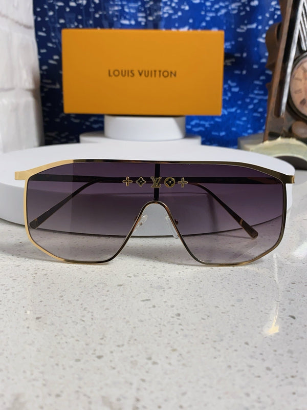 OCCHIALI DA SOLE GOLDEN MASK 582734 IN METALLO ORO LENTI FUMO GRIGIO