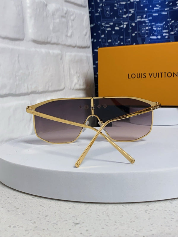 GOLDEN MASK SUNGLASSES 582732 IN GOLD METAL DARK GREY SMOKE LENSES