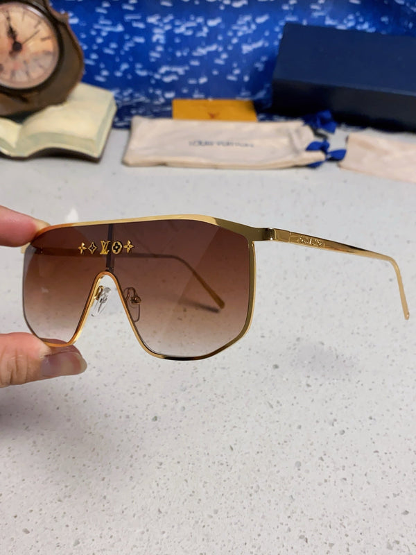 OCCHIALI DA SOLE GOLDEN MASK 582733 IN METALLO ORO LENTI MARRONE FUMO