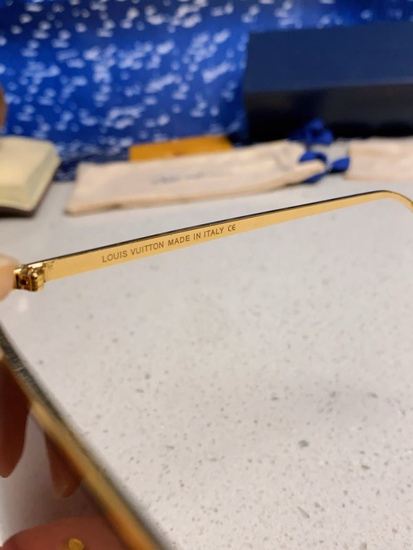 OCCHIALI DA SOLE GOLDEN MASK 582733 IN METALLO ORO LENTI MARRONE FUMO