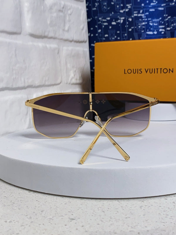 OCCHIALI DA SOLE GOLDEN MASK 582734 IN METALLO ORO LENTI FUMO GRIGIO