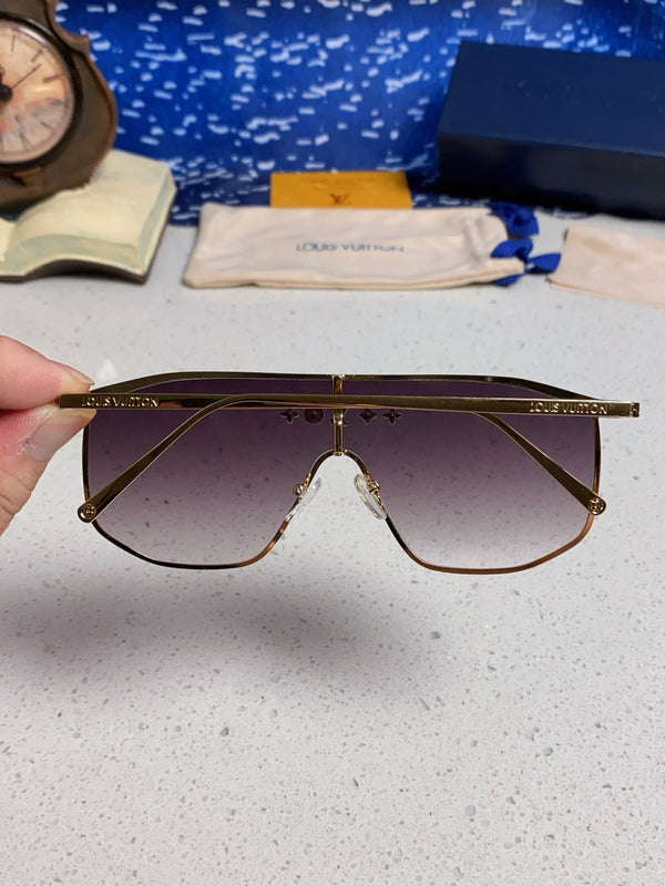 OCCHIALI DA SOLE GOLDEN MASK 582734 IN METALLO ORO LENTI FUMO GRIGIO