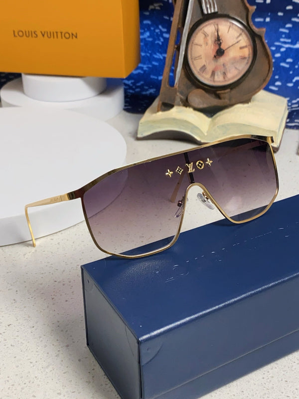 OCCHIALI DA SOLE GOLDEN MASK 582734 IN METALLO ORO LENTI FUMO GRIGIO