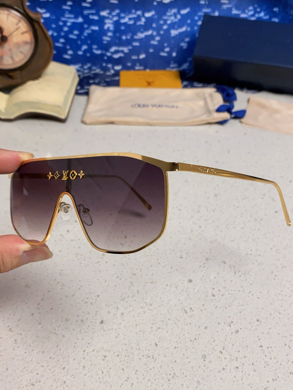 OCCHIALI DA SOLE GOLDEN MASK 582734 IN METALLO ORO LENTI FUMO GRIGIO