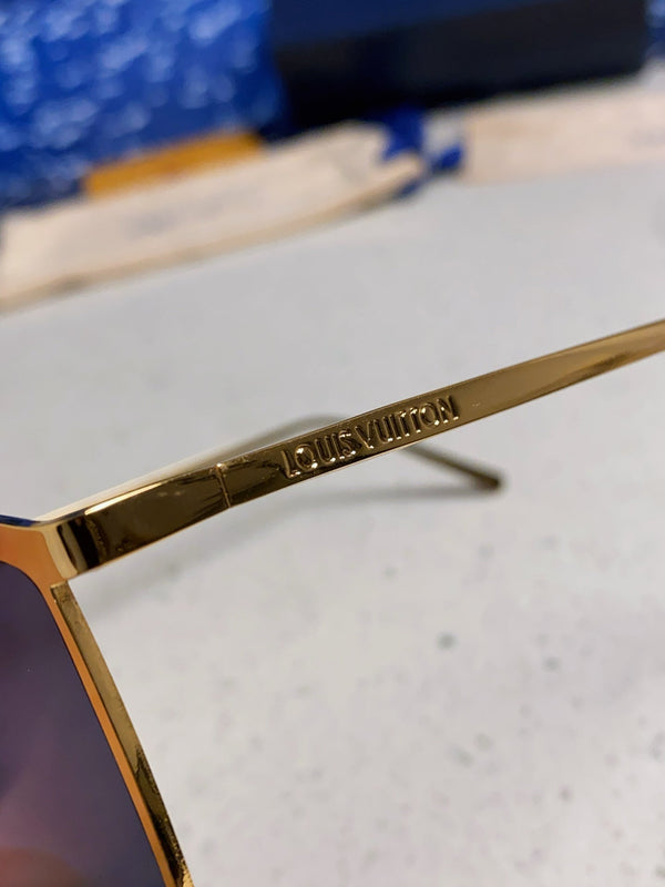 OCCHIALI DA SOLE GOLDEN MASK 582735 IN METALLO ORO LENTI GRIGIE