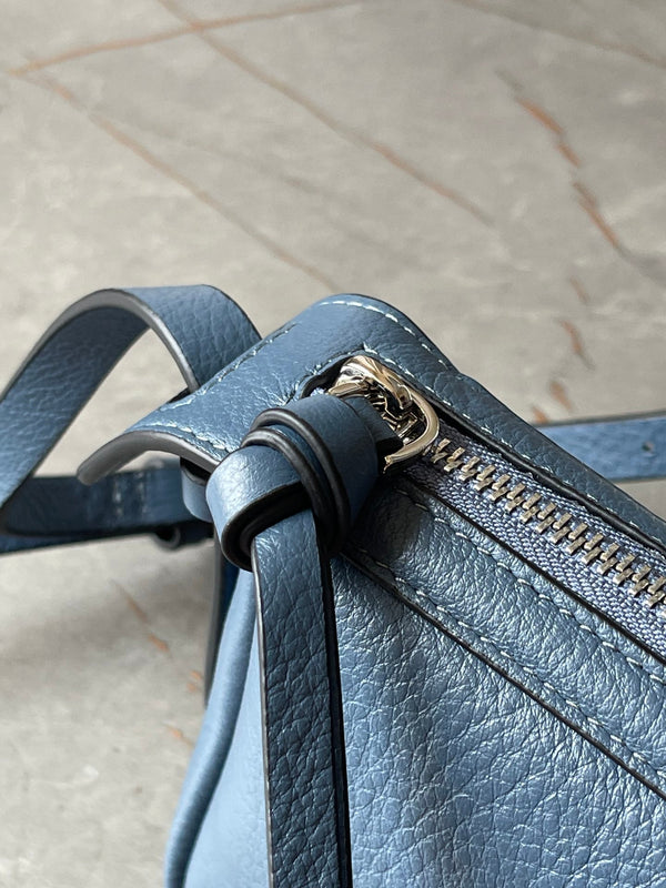 SIMPLY MINI 22 IN FIORD BLUE GRAINED CALFSKIN