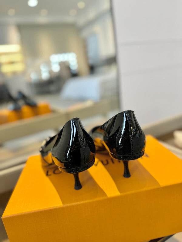 6AM 5,5 cm Décolleté in vernice nera 241204