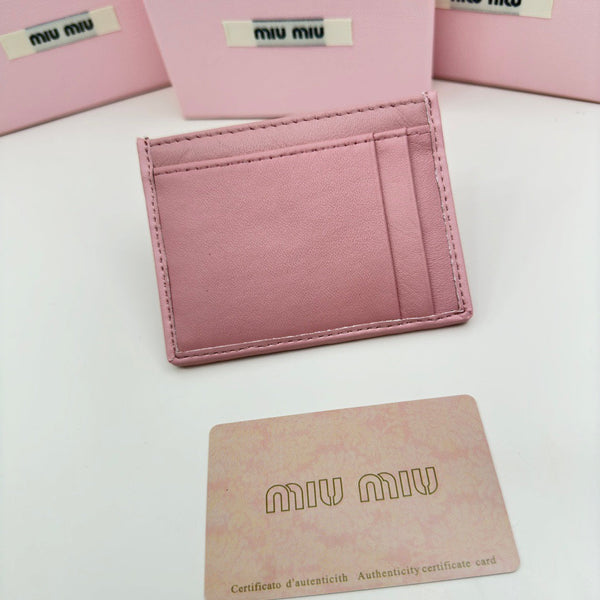 PORTA CARTE PICCOLO 10 IN PELLE DI AGNELLO ROSA SCURO