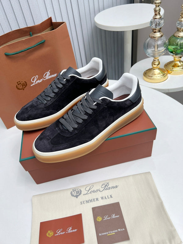 LP TENNIS WALK SNEAKERS CHARCOAL SUEDE