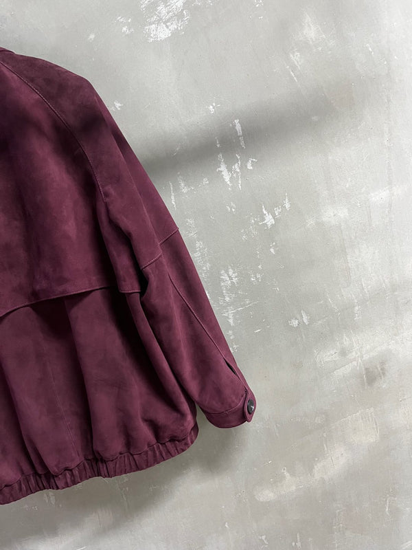 Miu Miu 2025 Jacket Burgundy Sheepskin Suede