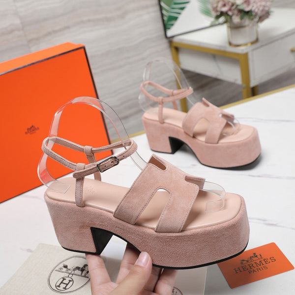 HM Jam 70 sandal In Light Pink Calfskin 120307