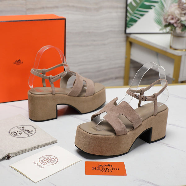 HM Jam 70 sandal In Light Brown Suede 120309