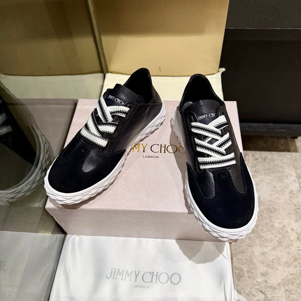 Jimmy Diamond Light Flex Sneaker Black Suede Leather 715044