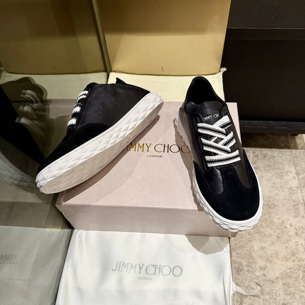 Jimmy Diamond Light Flex Sneaker Black Suede Leather 715044