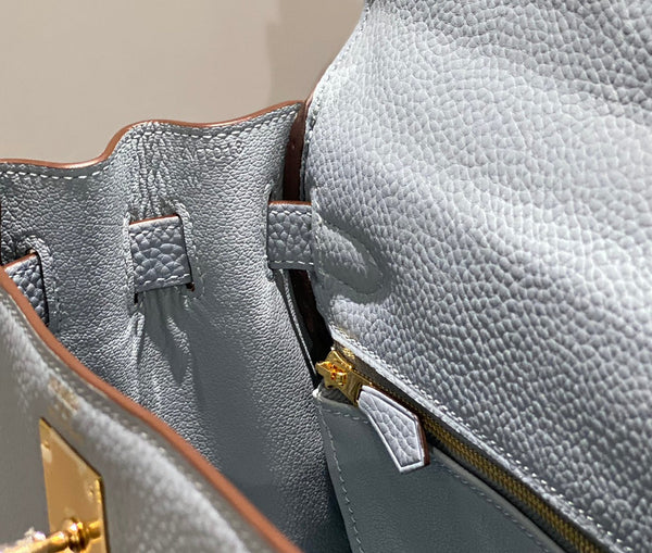 HM KELLY 28CM GRIGIO TOGO ORO HARDWARE