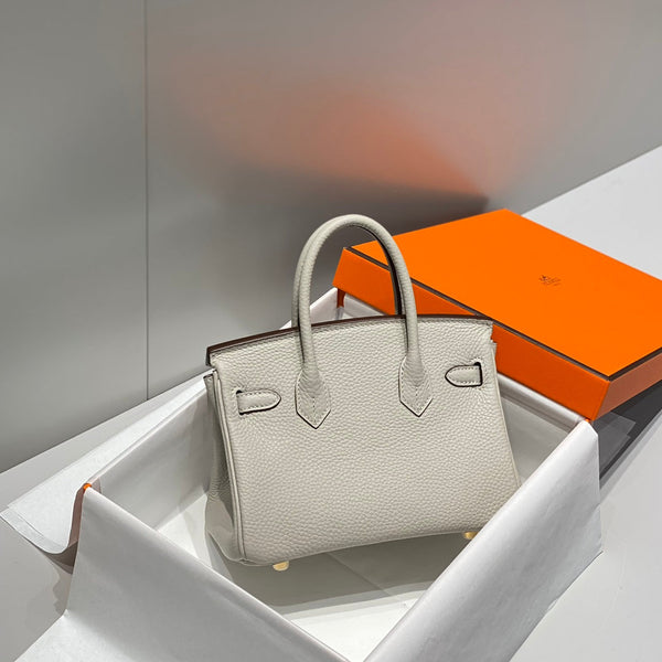 HM Birkin 20cm Pearl Gray Togo Leather Gold Hardware