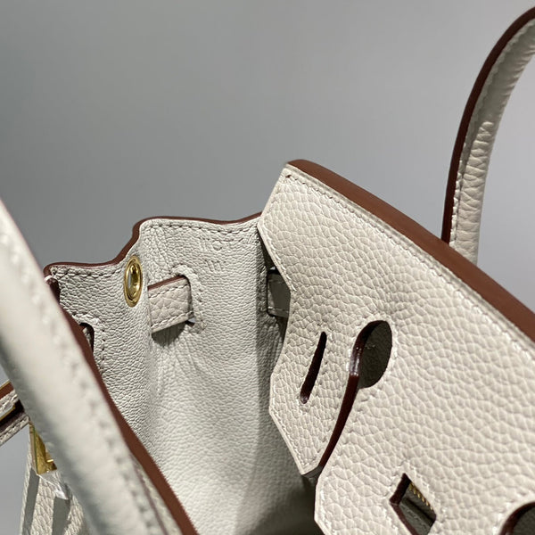 HM Birkin 20cm Pearl Gray Togo Leather Gold Hardware