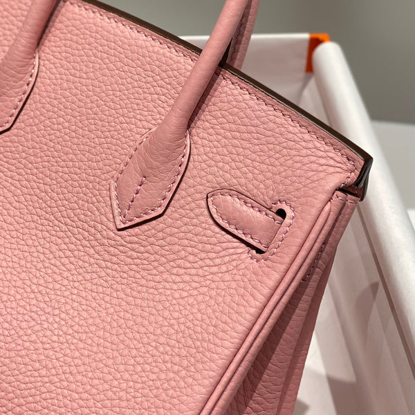 HM Birkin 20 cm Rose Confetti Togo Pelle Hardware Oro