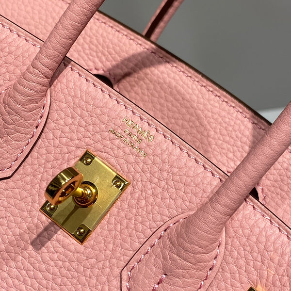 HM Birkin 20 cm Rose Confetti Togo Pelle Hardware Oro