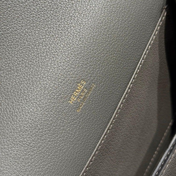 HM SAC ROULIS 18 GRAY EVERCOLOR CALFSKIN 237578