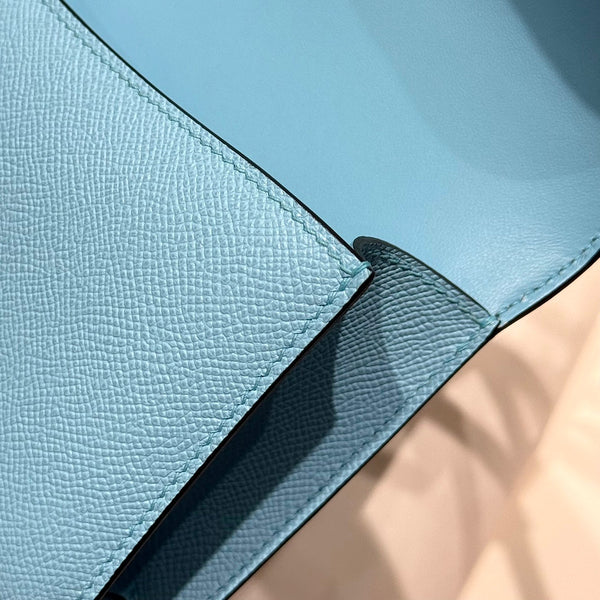 HM Constance Elan 24 Day Sky Blue Epsom Silver Hardware 237339