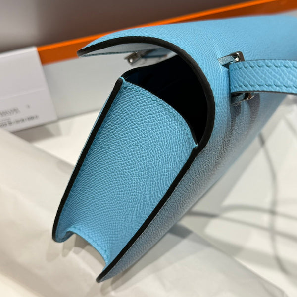 HM Constance Elan 24 Day Sky Blue Epsom Silver Hardware 237339